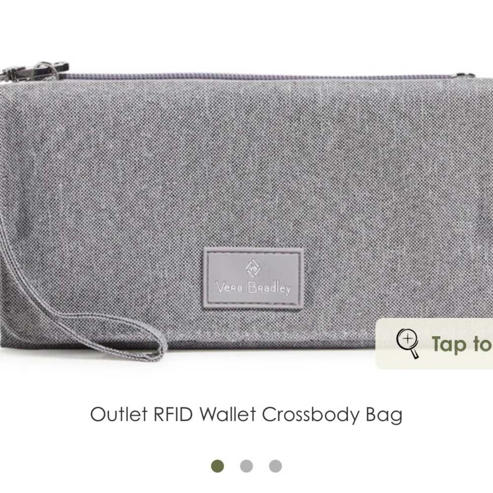 Vera Bradley Heather Gray RFID Wallet